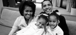 Michelle, Sasha, Barack et Malia Obama