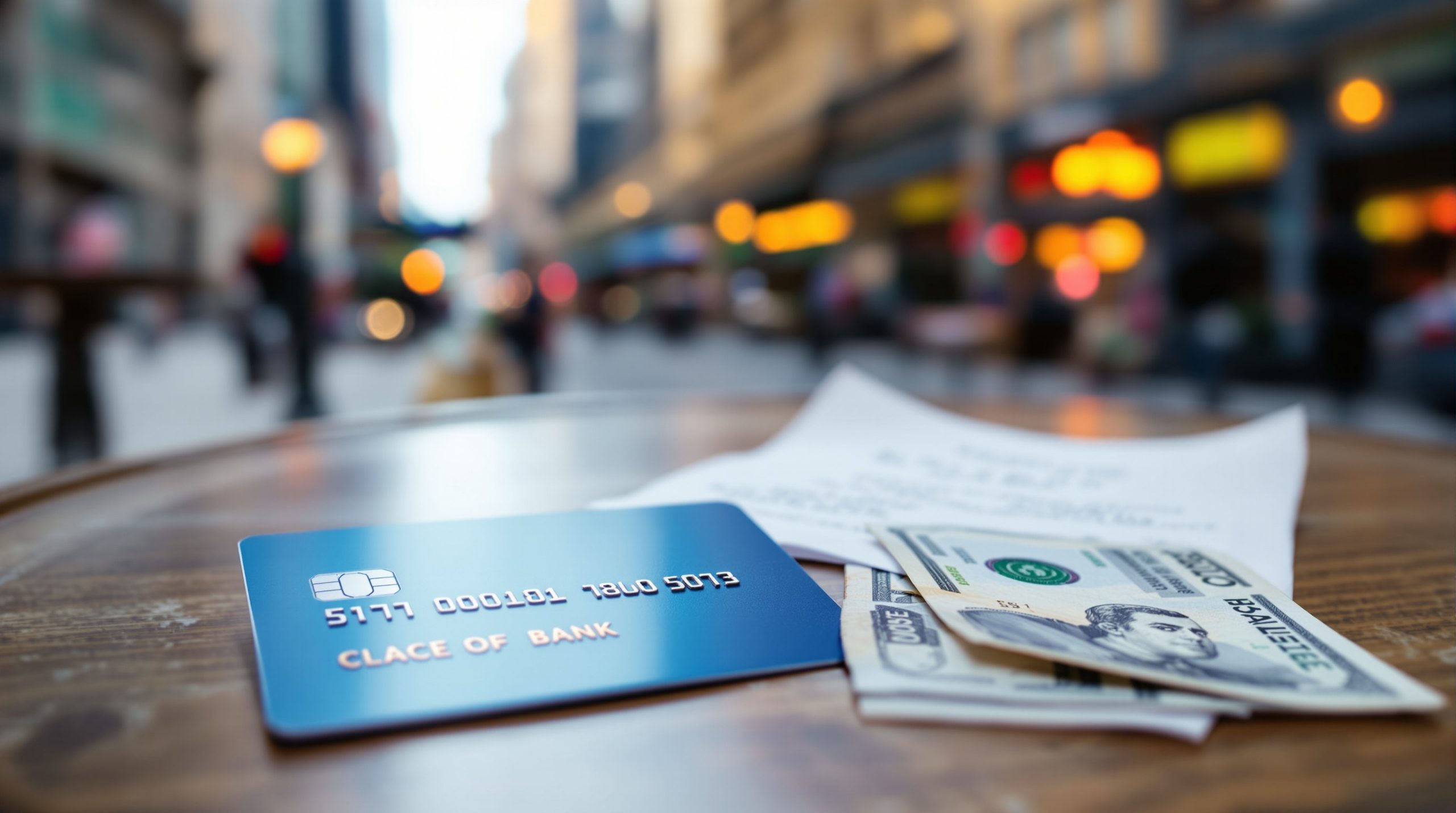 Carte bancaire aux États-Unis : frais, caution, pourboires et réflexes avant un city trip - photo éditoriale réaliste sans texte