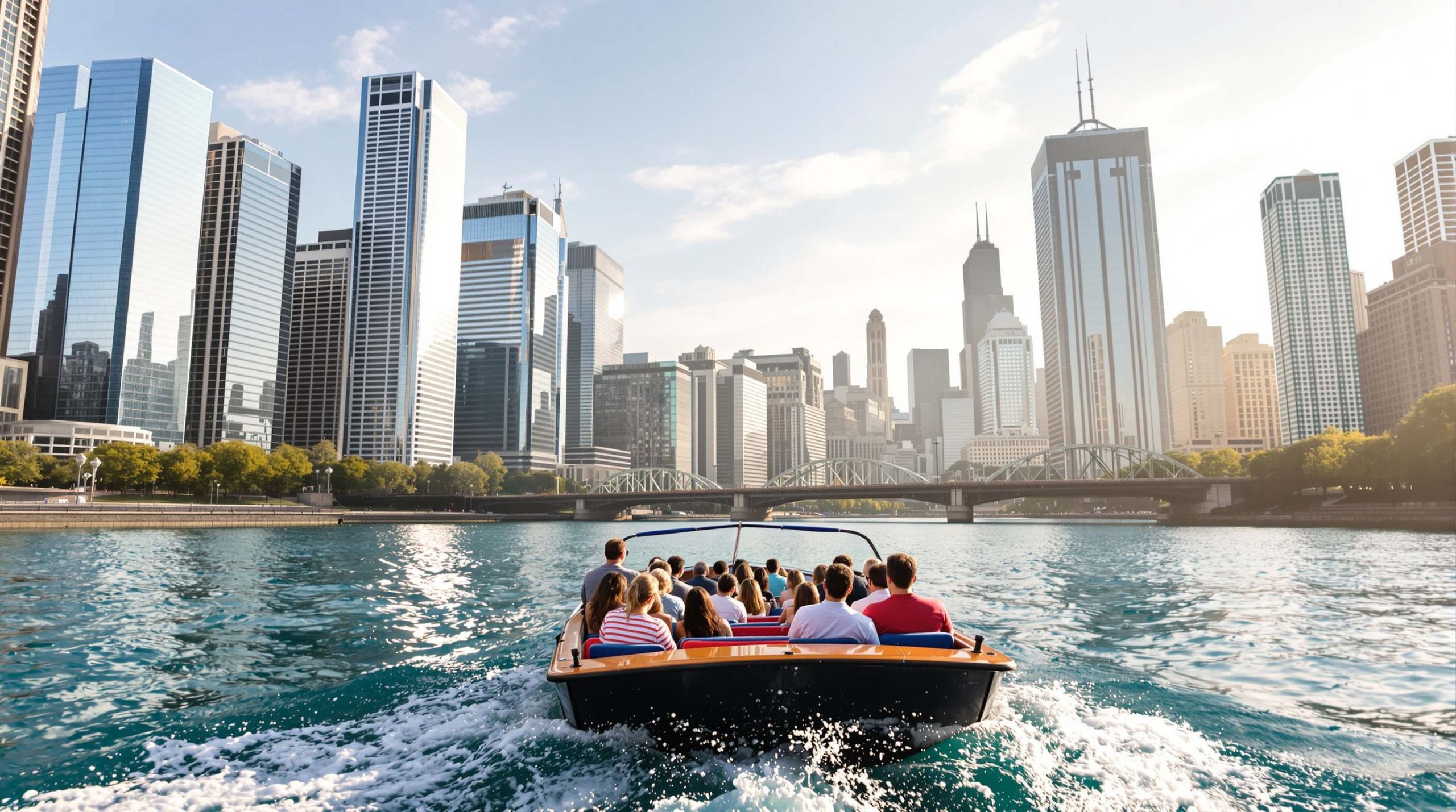 Croisière architecture à Chicago : durée, meilleur horaire et erreurs à éviter - photo éditoriale réaliste sans texte