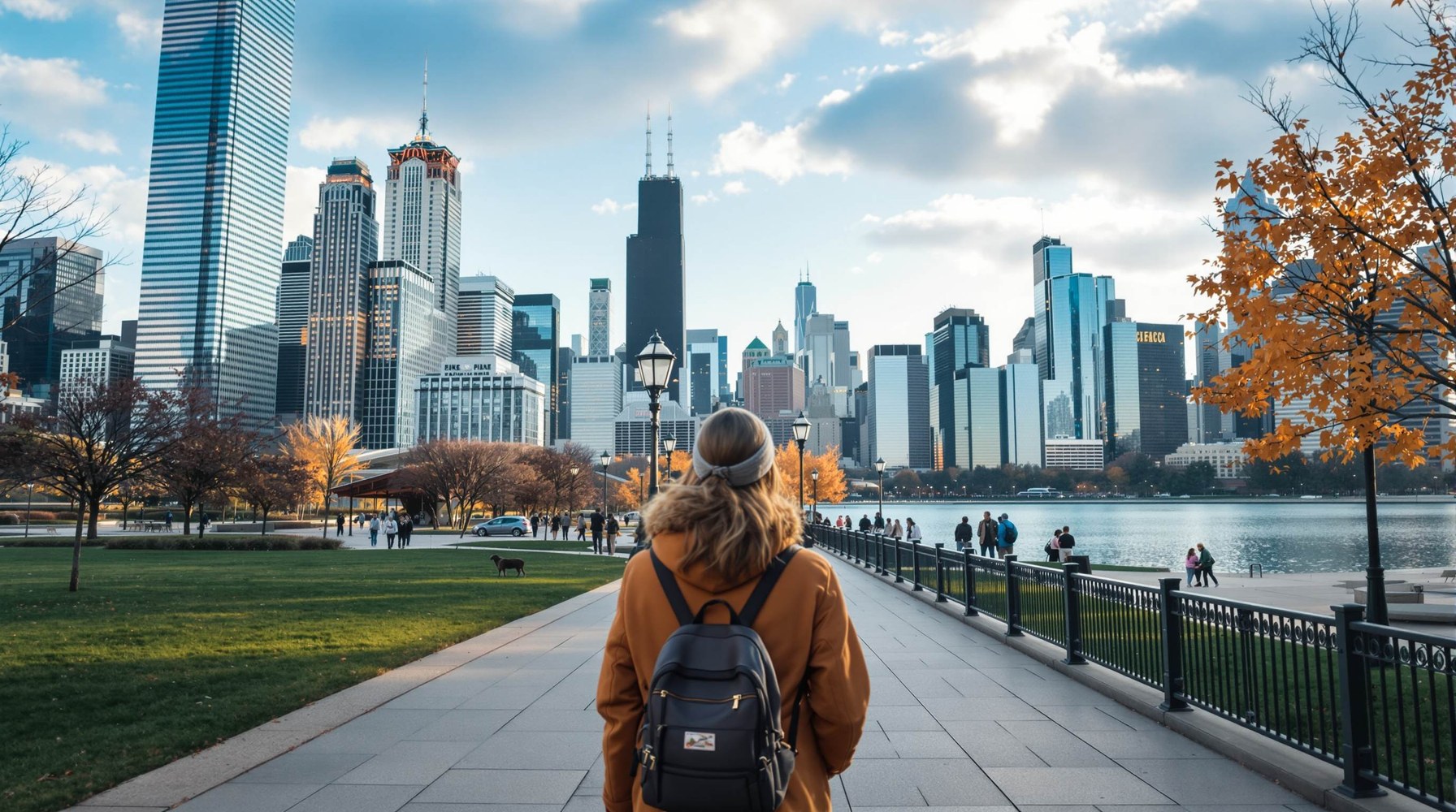 Premier séjour à Chicago - photo éditoriale réaliste